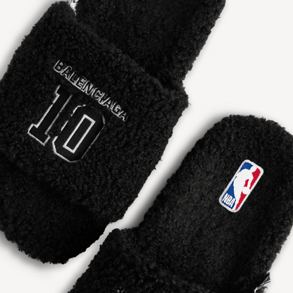 Basketball Fleece Slides