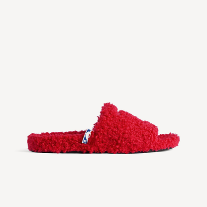Basketball Fleece Slides