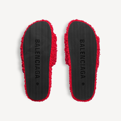 Basketball Fleece Slides